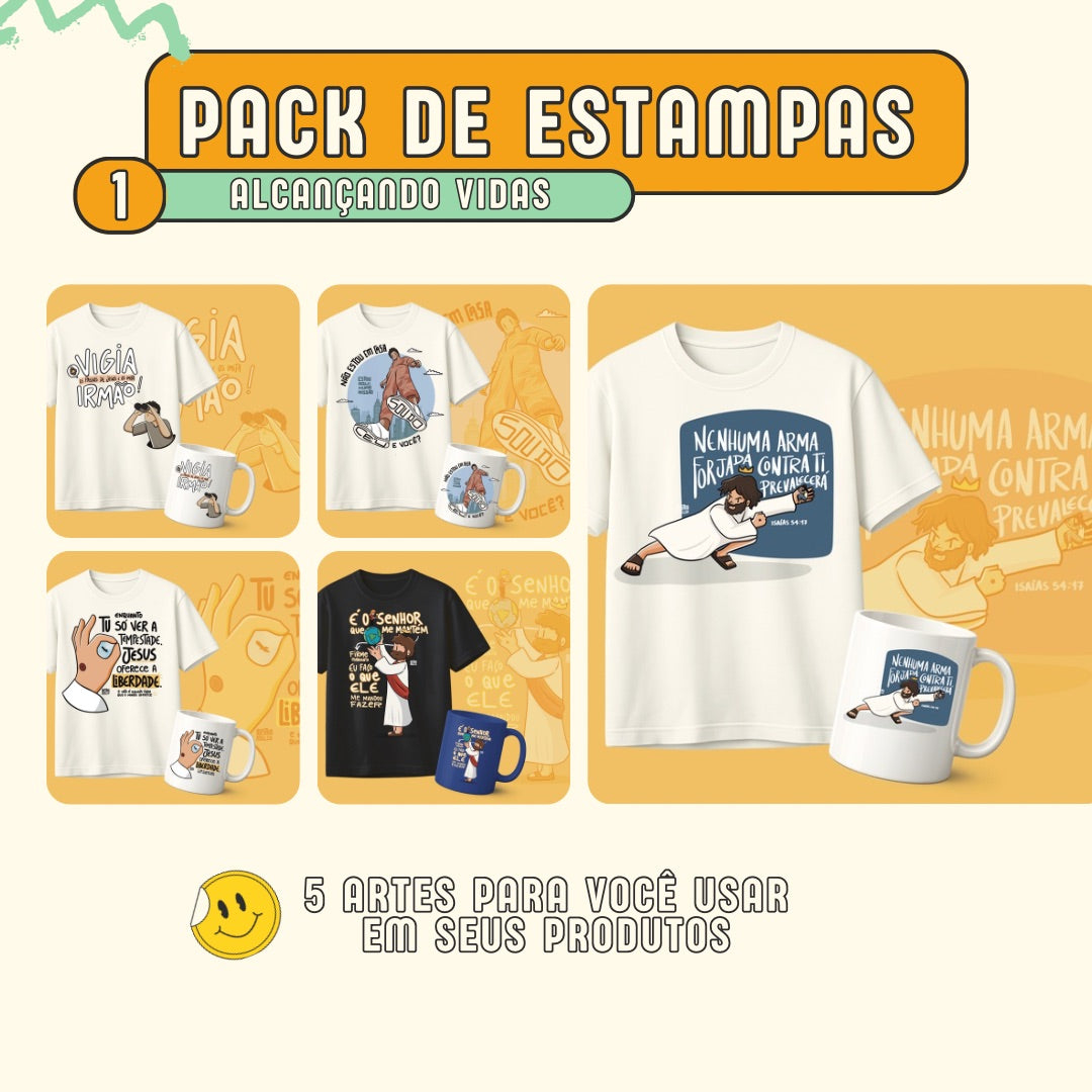 Pack Estampas- Alcançando Vidas