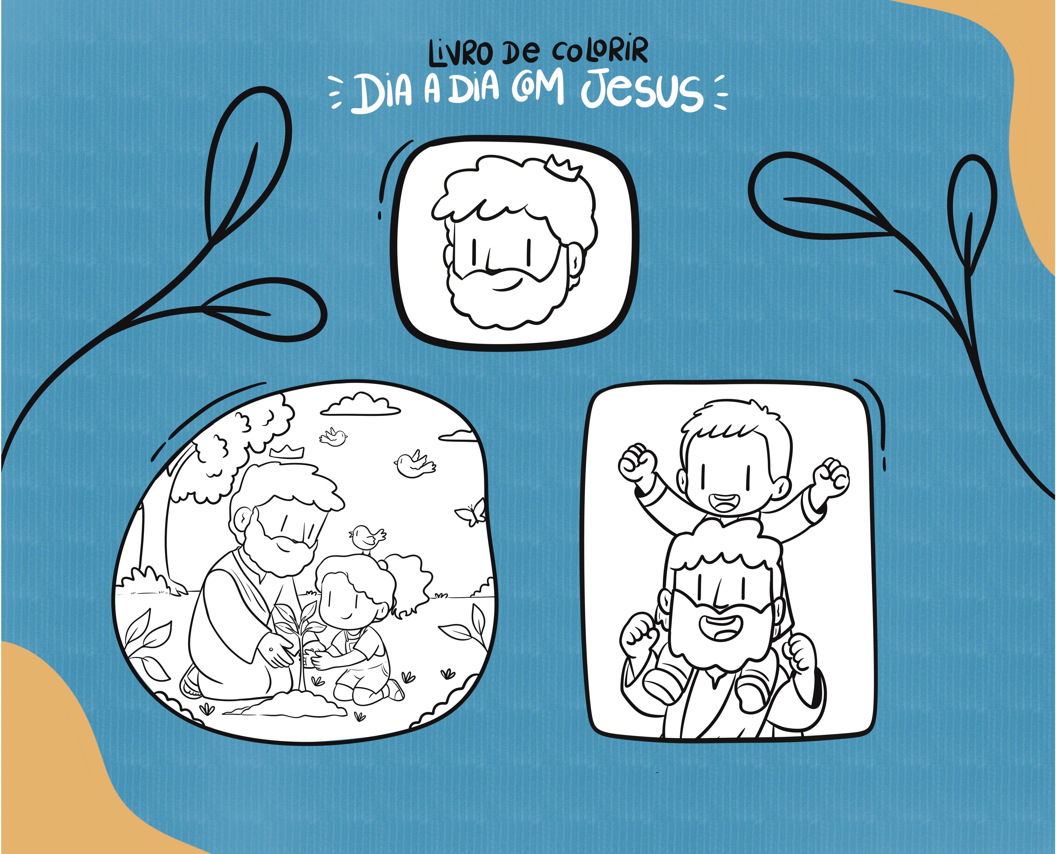 Livro de Colorir - Dia a dia com Jesus