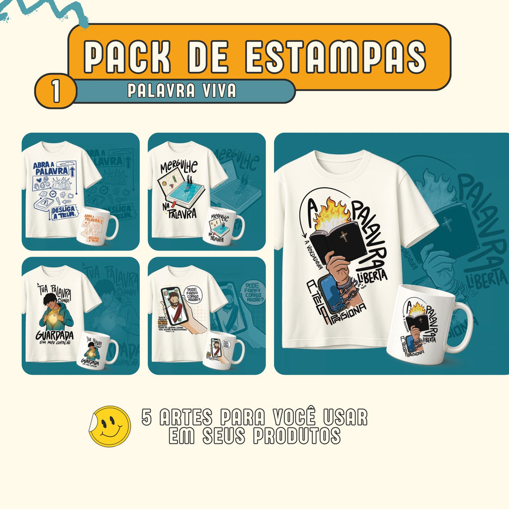 Pack Estampas- Palavra Viva